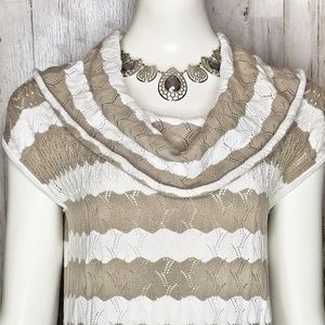 The Limited | Cowl Neck Two-Toned Sweater